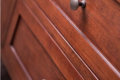 Wooden drawers & knob handles ; detail shot from master suite remodeling project photo gallery. Contemporary design in Minneapolis home remodel.   