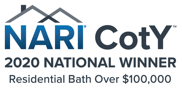 2020 National CotY Award (Contractor of the year) winning project logo - Residential bath over $100,000 
