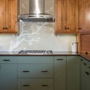 Glass Kitchen Backsplash Design