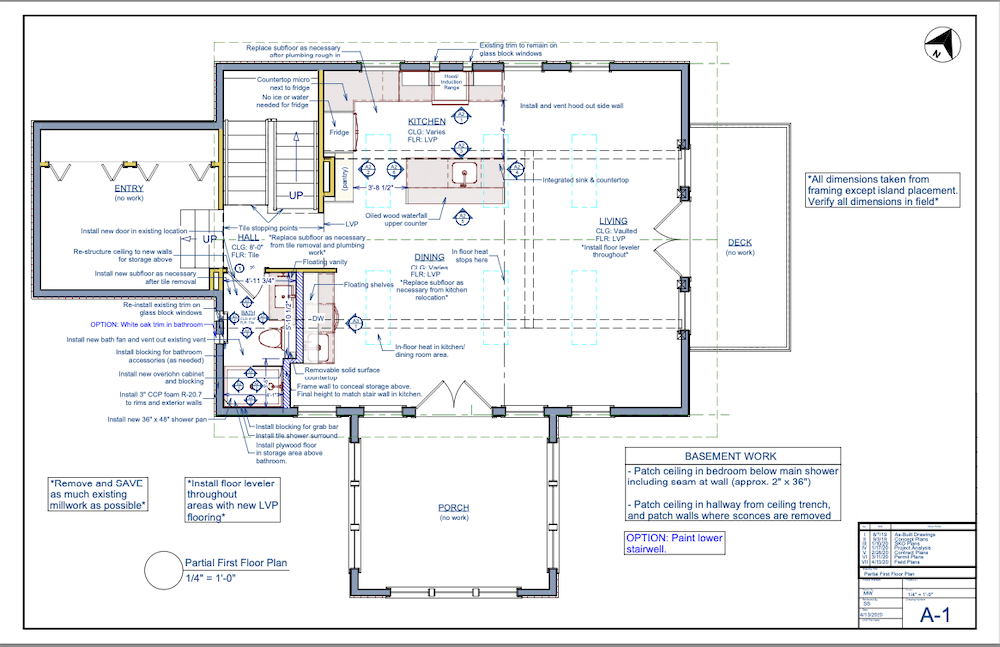 after floor plans for a main floor remodel