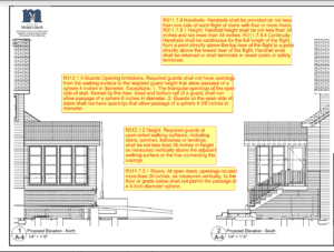 approved permit plan with notes