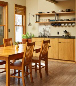 dining room and coffee bar, modern kitchen remodel