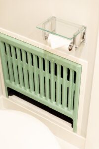 green bathroom vent