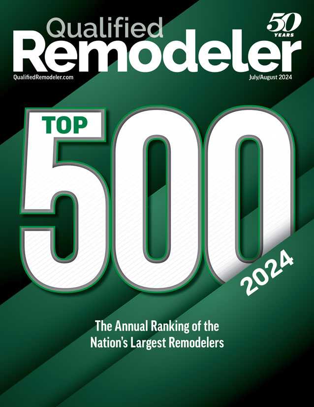 qualified remodeler top 500 2024 list graphic image, Bluestem Remodeling in 2024 list