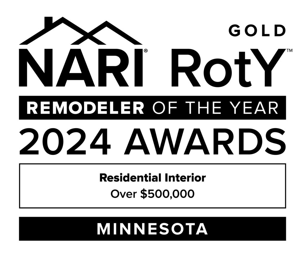 NARI RotY (remodeler of the year) award logo - 2024 Residential Interior Over $500,000 winner